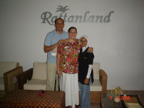 Ms. Lina with Mr. Luis Felipe Navarro and Ms Rocio Garibay